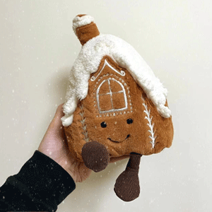 Jellycat Amusable Gingerbread House薑餅屋玩偶海淘售價$38.5 單品推薦購物網站 MeetKK-MeetKK